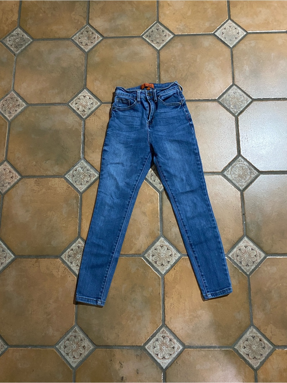 Wax Jean Women's Skinny Dark Blue Denim Jeans